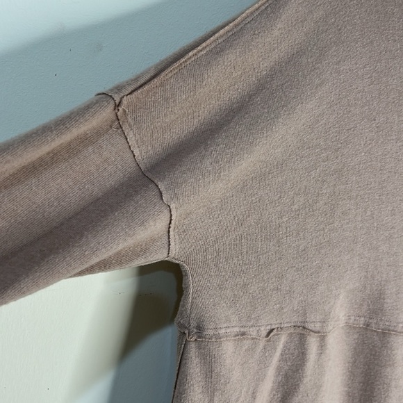 FREE PEOPLE WE THE FREE Cozy Time Funnel Neck Top Chocolate Size Small - Picture 11 of 16